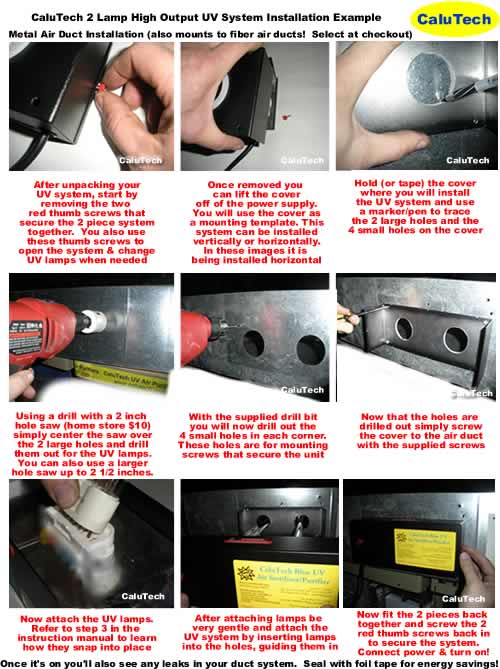 furnace air duct uv lights