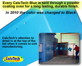Powder coated ultraviolet air cleaner housing