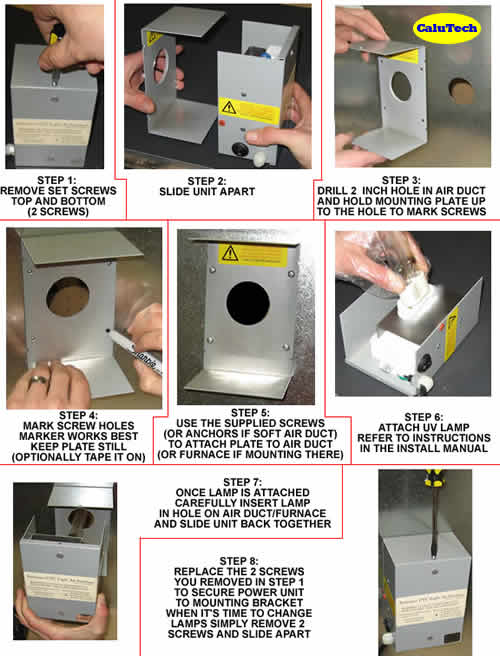 Air Duct UV Germicidal Installation